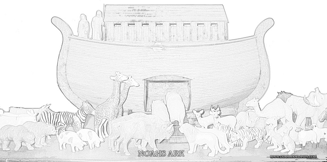 NOAHS ARK COLOR PAGE 1